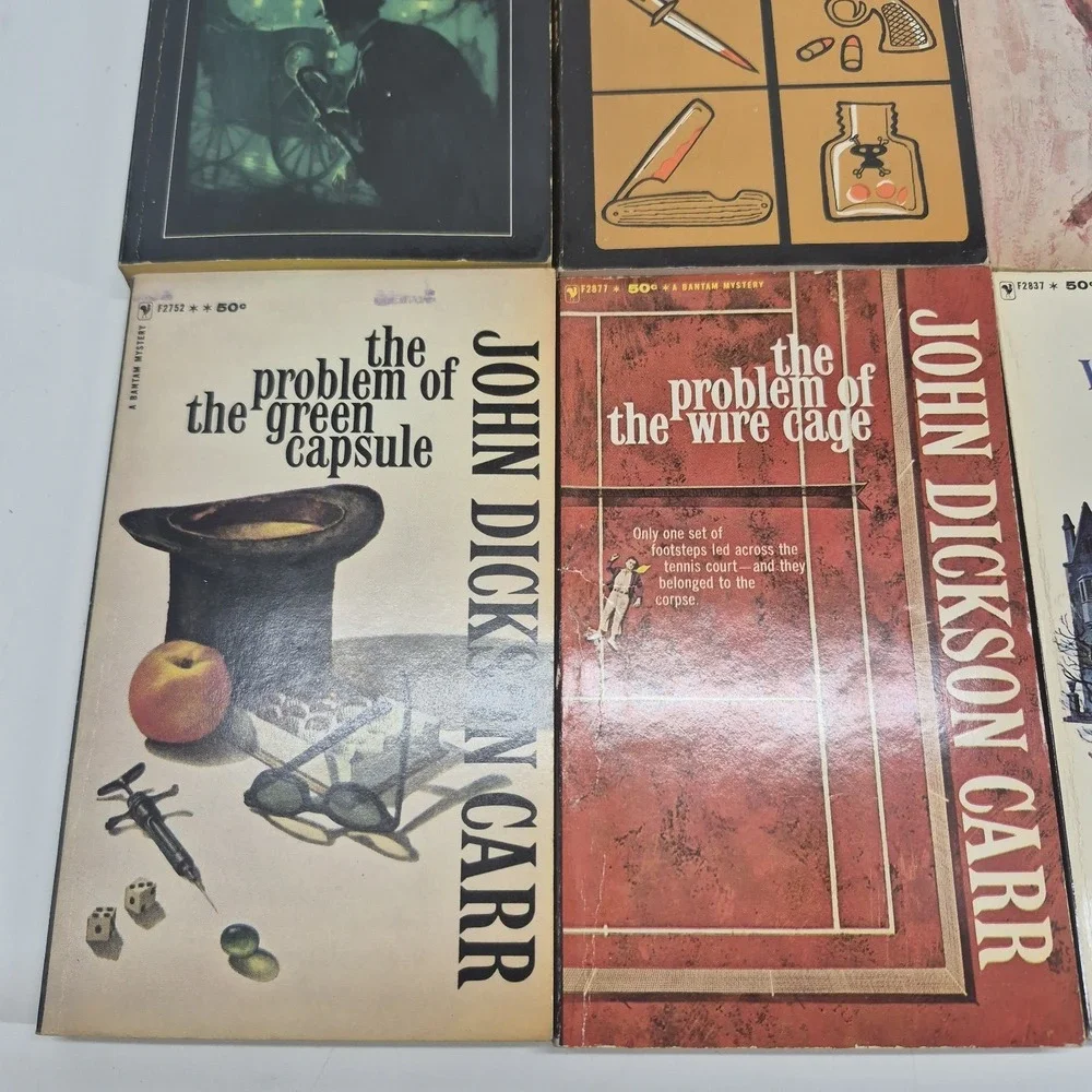Lot of 10 Vintage John Dickson Carr PB Gothic Suspense Mystery Books